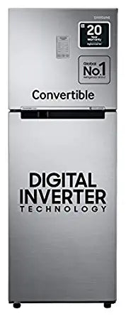 Samsung 253L 3 Star Inverter Frost Free Double Door Refrigerator (RT28T3743S8/HL, Silver, Elegant Inox, Convertible, 2022 Model) Samsung 253L 3 Star Inverter Frost Free Double Door Refrigerator (RT28T3743S8/HL, Silver, Elegant Inox, Convertible, 2022 Model)